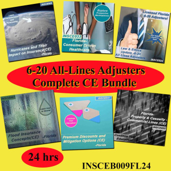  24 hr - 6-20 All-Lines Adjusters Complete CE Bundle