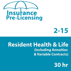 6 Month Access to 60 hr 2-15 Health and Life Insurance Pre-Licensing course (including Annuities and Variable Contracts)